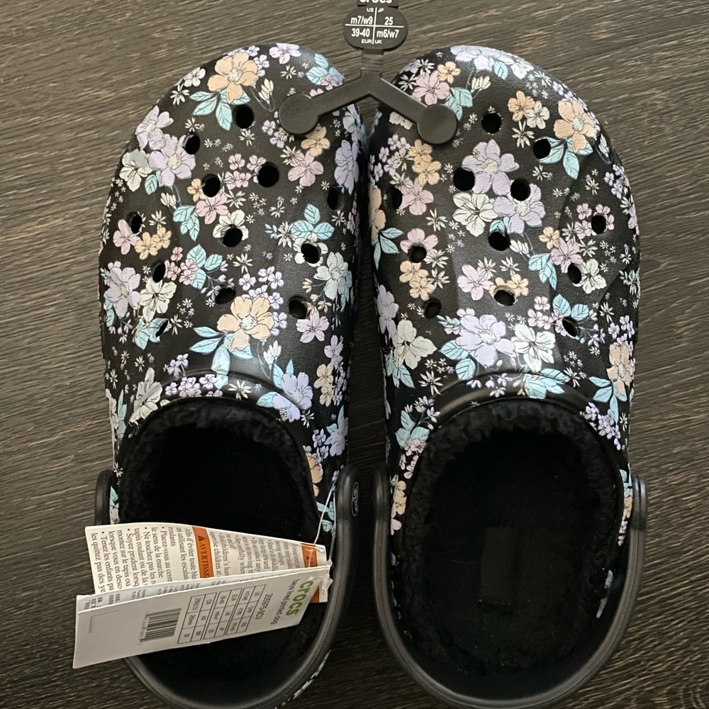 Brand New Lined Crocs